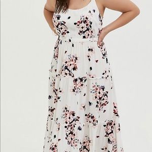 COPY - Torrid-Floral Maxi Challis Tiered Dress